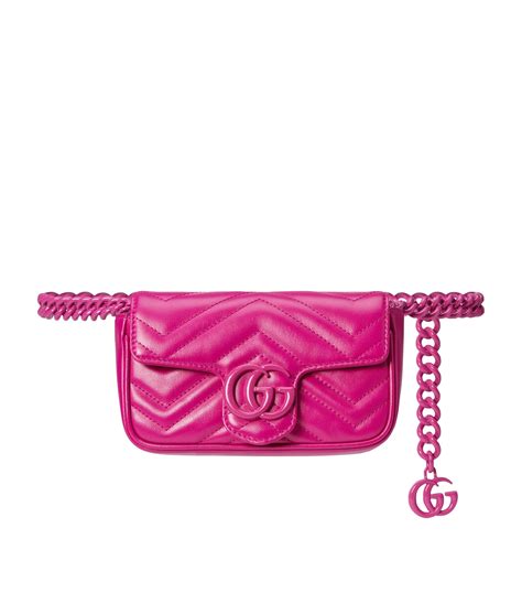 pink gucci bumbag|Gucci bag belt.